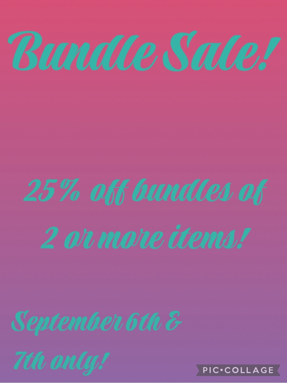 Bundle Sale!